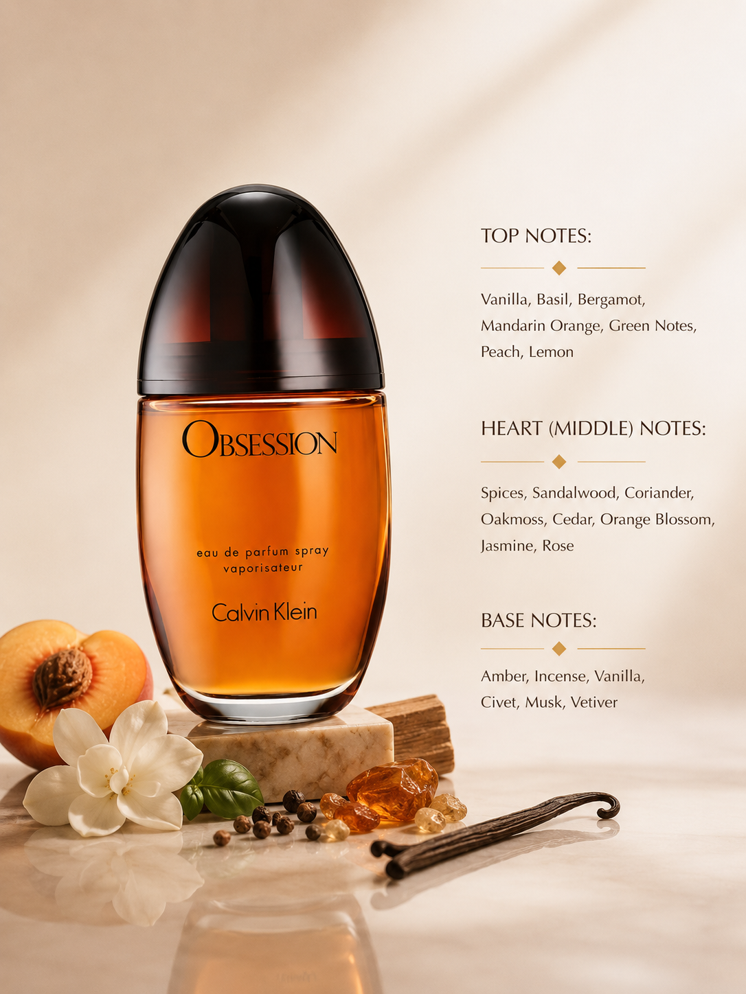 Calvin Klein Obsession 100ml EDP - Women